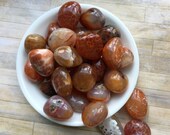 BULK BUY - Fire Agate Tumbled Stones- Fire Agate- Tumbled Stones- Tumbled Agate Gemstone