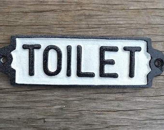 Cast iron vintage style TOILET door sign plaque railway station door sign PP2