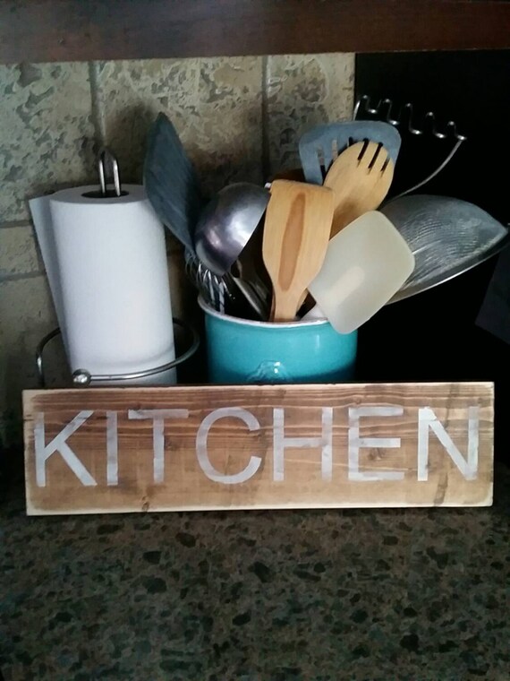 Items similar to Rustic Kitchen Sign on Etsy