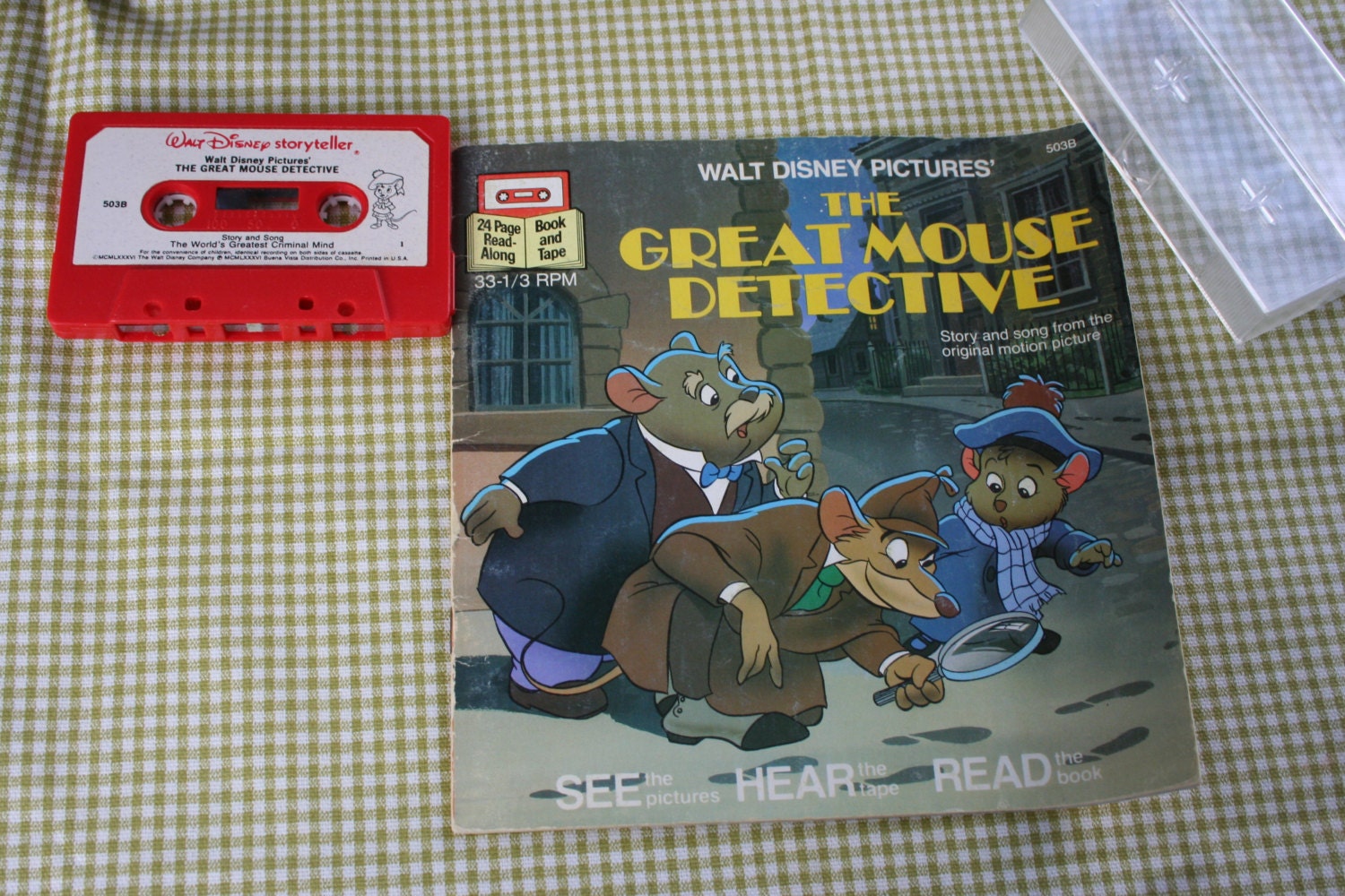 The Great Mouse Detective Book and Cassette Tape Set / Walt