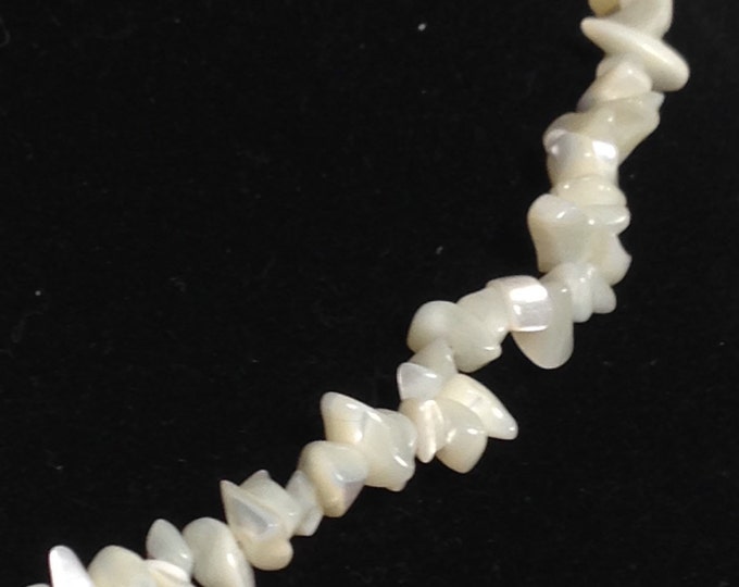 Storewide 25% Off SALE Vintage Milky Cream Polished Coral Rock Style Handcrafted Infinity Necklace Featuring Intricate Layered Design