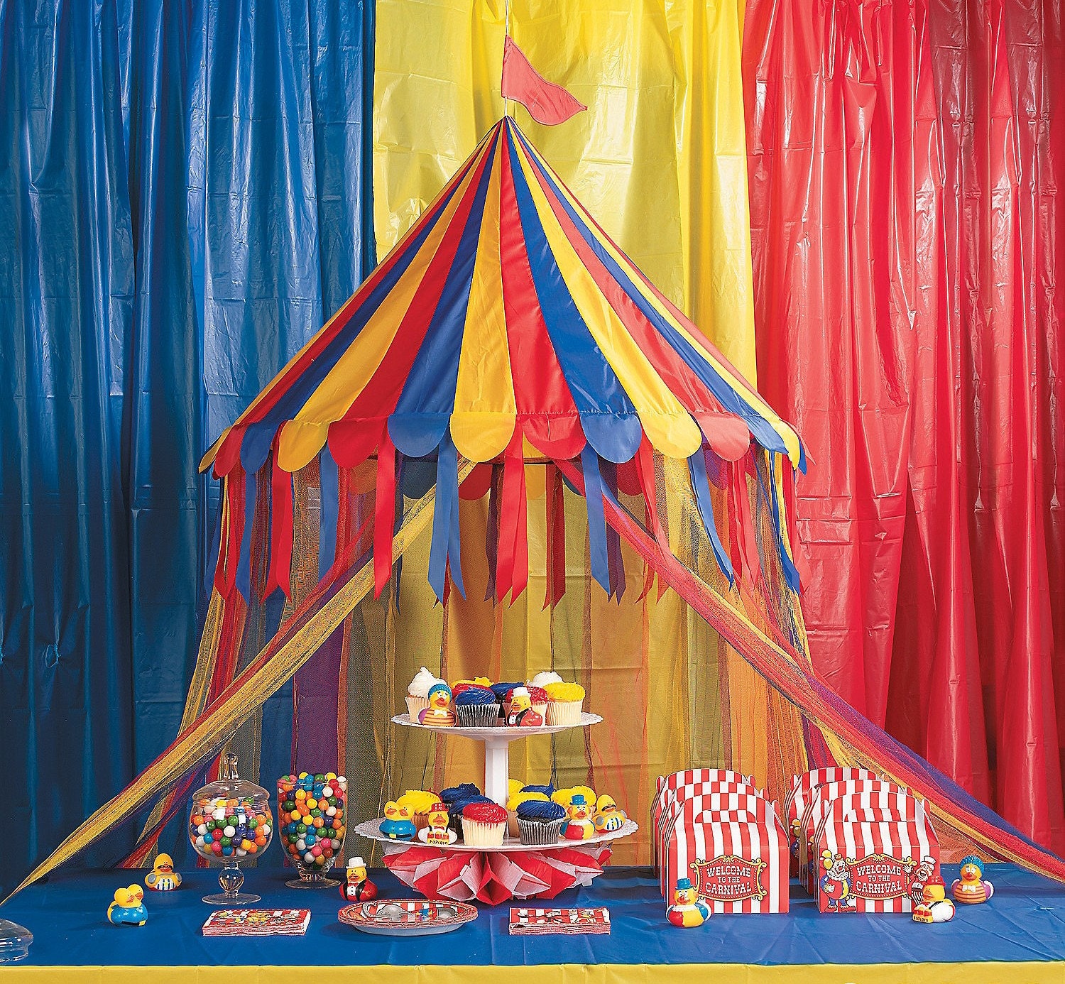 1 Carnival Party Buffet Table Hanging Decoration Circus