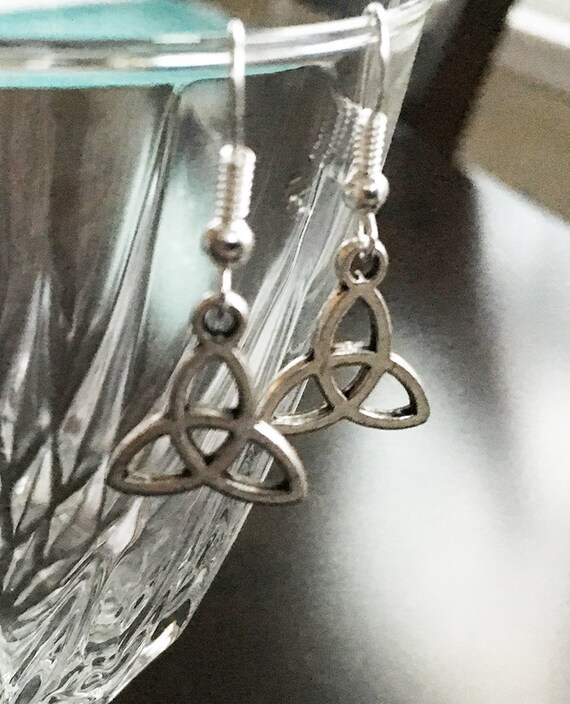 Irish Celtic Trinity Knot Earrings by InspirationByMelissa on Etsy