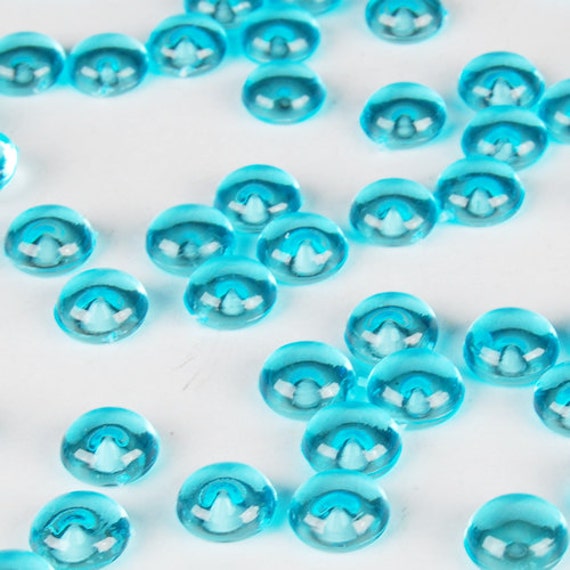 Acrylic Ice Rocks in Raindrop Styles Light Blue 1 lb bag