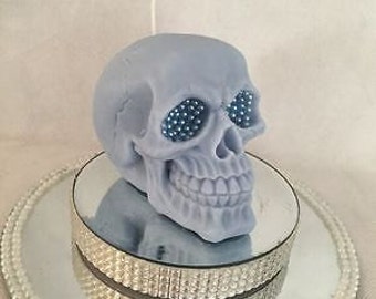 Embellished Skull Candle