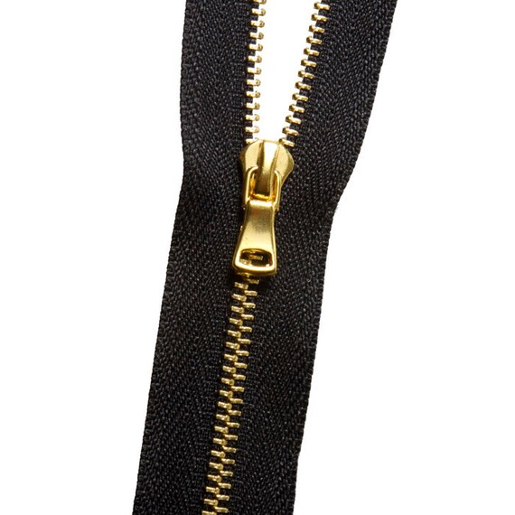Metal No. 3 Zipper Gold