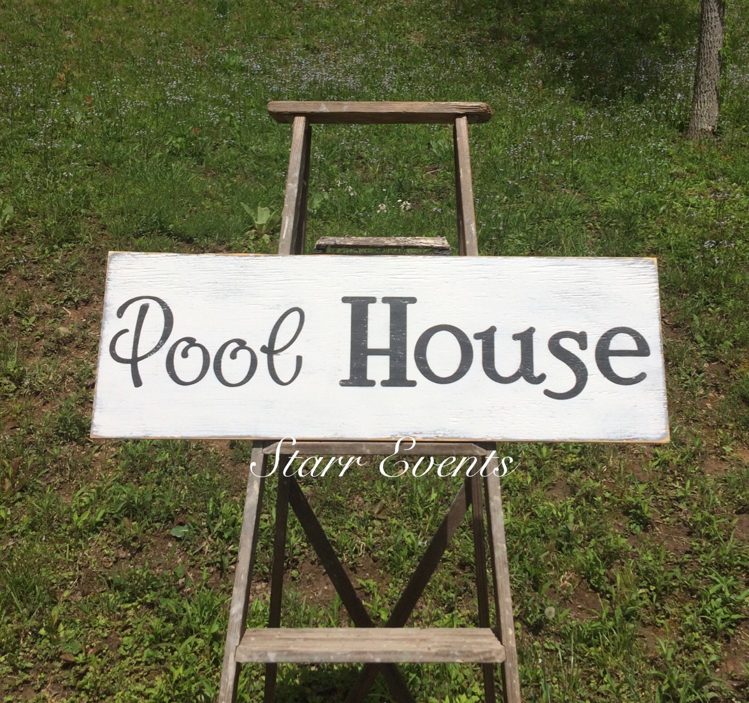 Pool house sign. Large Pool signs. Pool decor. by StarrEvents