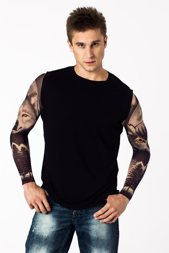 youth tattoo sleeve shirt