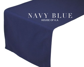Navy Blue Table Runner 14 x 108 inches | Navy Blue Table Runners for Weddings, Banquet Events, Hotels, and Restaurants