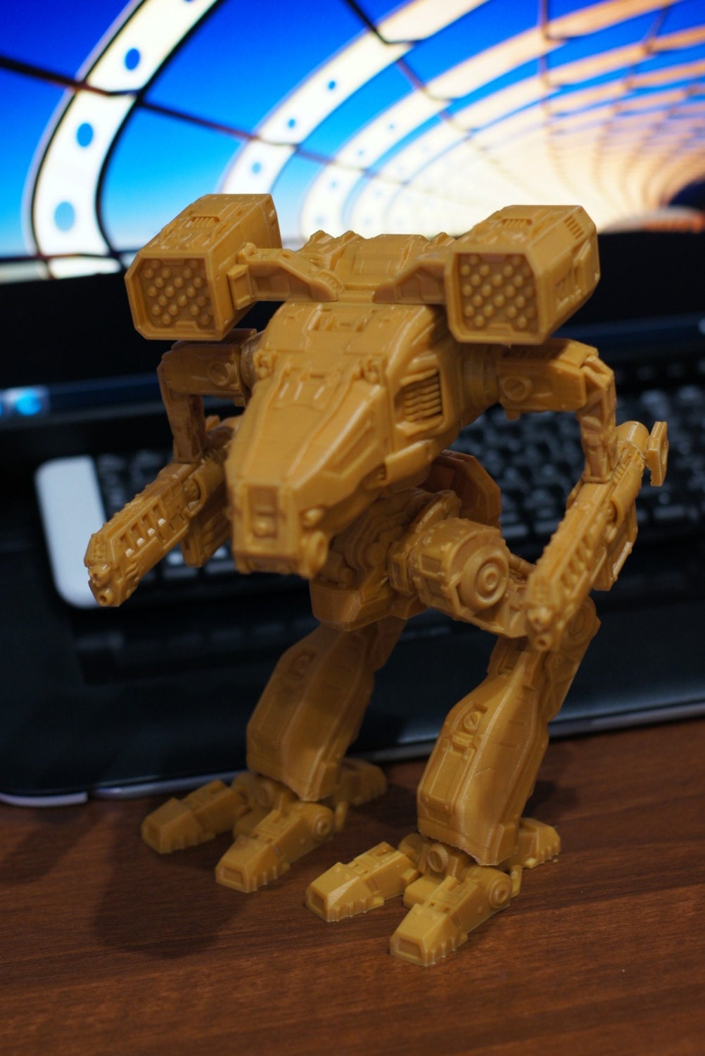 Custom 3d  printed  Mad  Cat  mechwarrior battletech figure