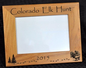 Hunting. Elk Hunting. Hunting Frame. Hunting Gift. Gift For Hunter. Hunting Picture Frame. Elk Hunter Gift. First Hunt Gift.Gift For Hunting