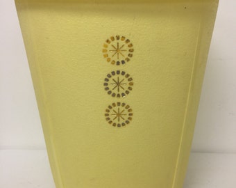 Sous-étagère Vintage Rubbermaid 1978 – Motif Marguerites Jaune Et Orange, 5 X 22 Pouces