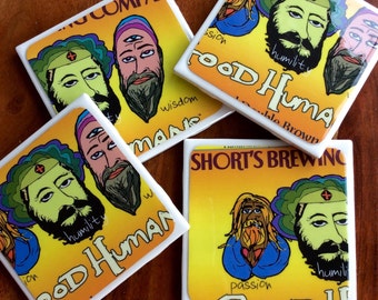 Short's Brewing Company Good Humans Beer Coasters
