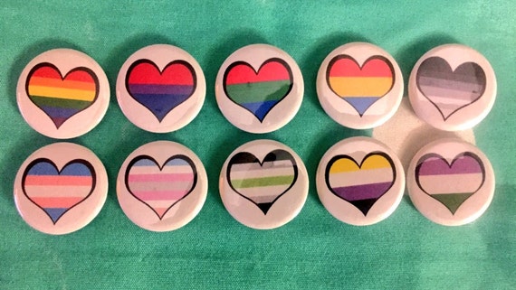Sexual Orientation And Gender Identity Pride 1 Pins By