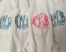 monogrammed oxford shirt