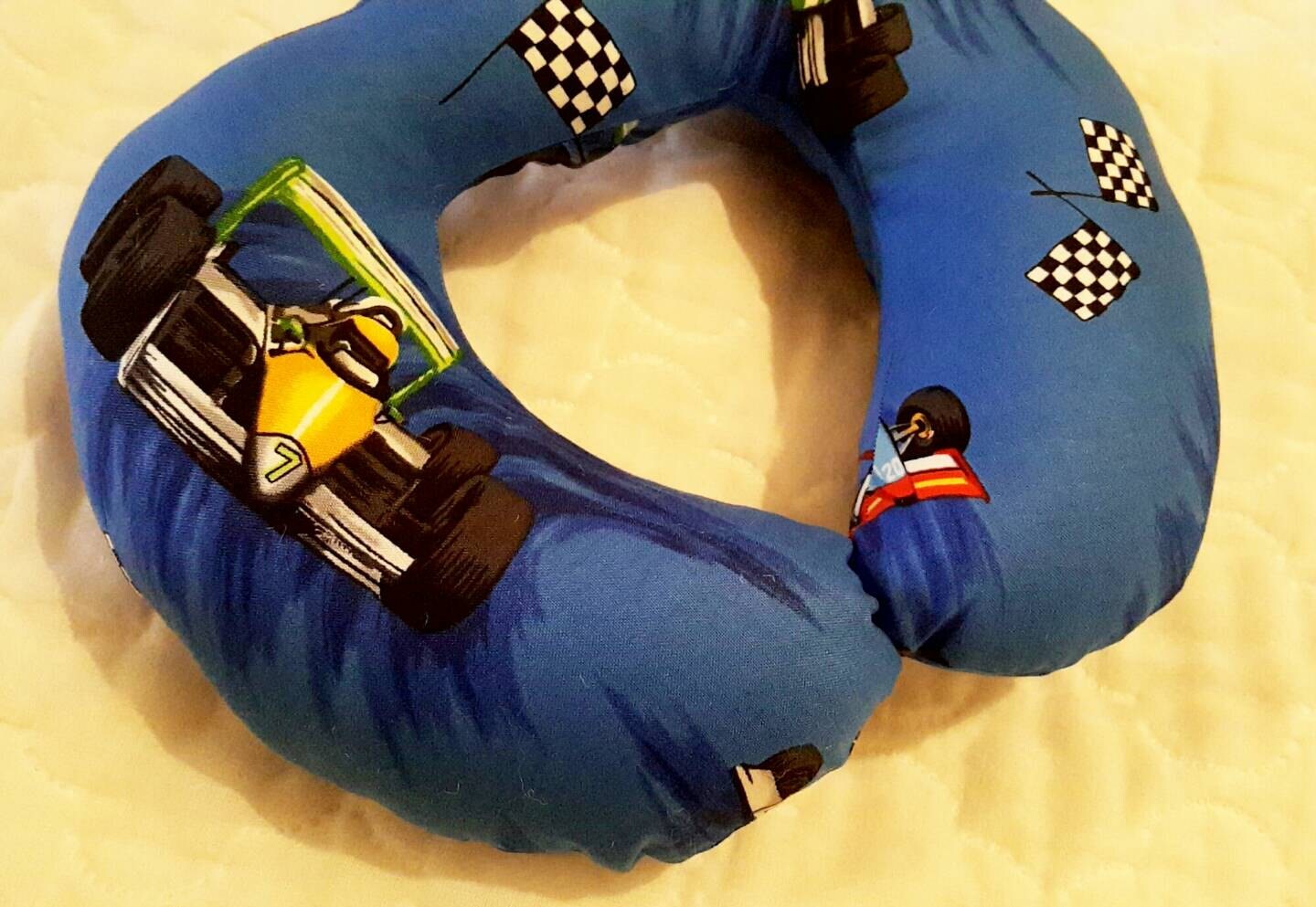 Race Car Travel Pillow Boys Neck Pillow Baby Shower Gift
