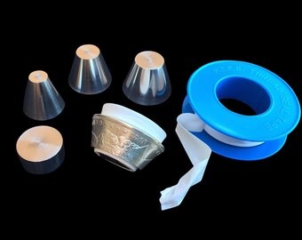 Universal STAINLESS STEEL Stabilizer Folding Cones and Spacer SET for all 1/4" inch - 5/8"+ inch holes in Coin Rings