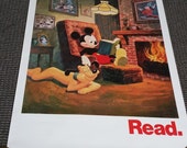 Read - American Library Association Poster - Courtesy of Walt Disney Educational Media Co. - Size: 21" x 31"  Original poster. 1978