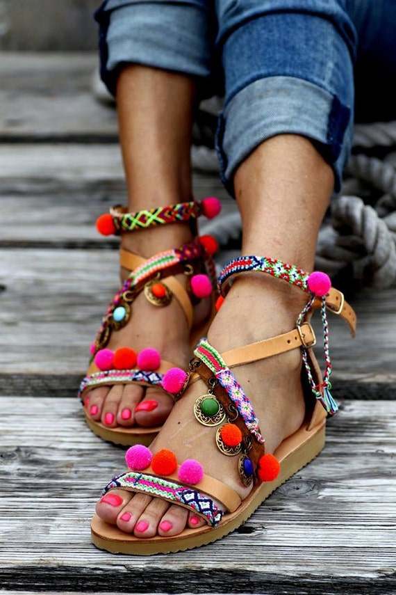 Sandals "Gipsy Spell" (hadmade to order)