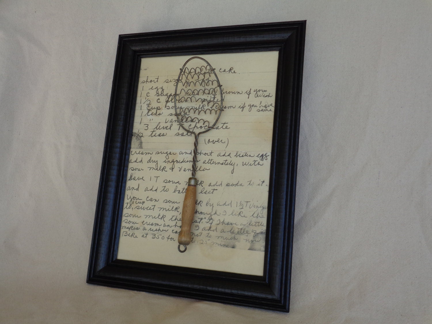 Vintage farmhouse kitchen utensil wall decor by RustyAmbitions