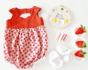 Toddler rompers for girls, Cake smash outfit, Strawberry summer outfit, baby girl romper, Beach girls rompers, strawberry shortcake costume