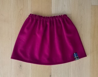 SALE 50% OFF!!! Girls Pomegranate Pure Wool Skirt