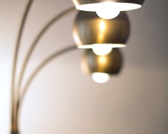 Arc lamp, floor lamp vintage ' 70 brass.
