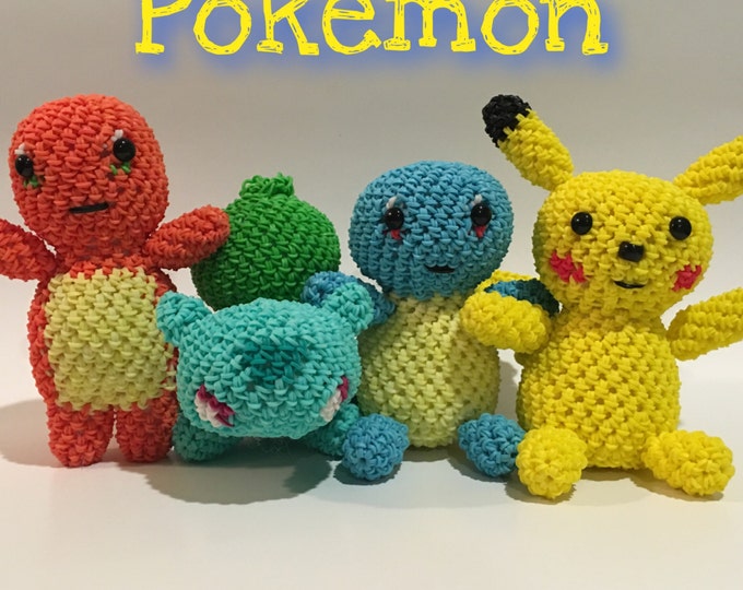 Pokémon Combo Play Pack Rubber Band Figure, Rainbow Loom Loomigurumi, Rainbow Loom Character