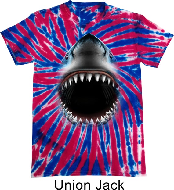 shark tie dye shirt