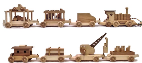 Large Wooden Toy Train