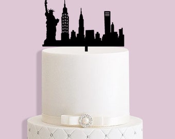 NYC Sky Line Cake Topper
