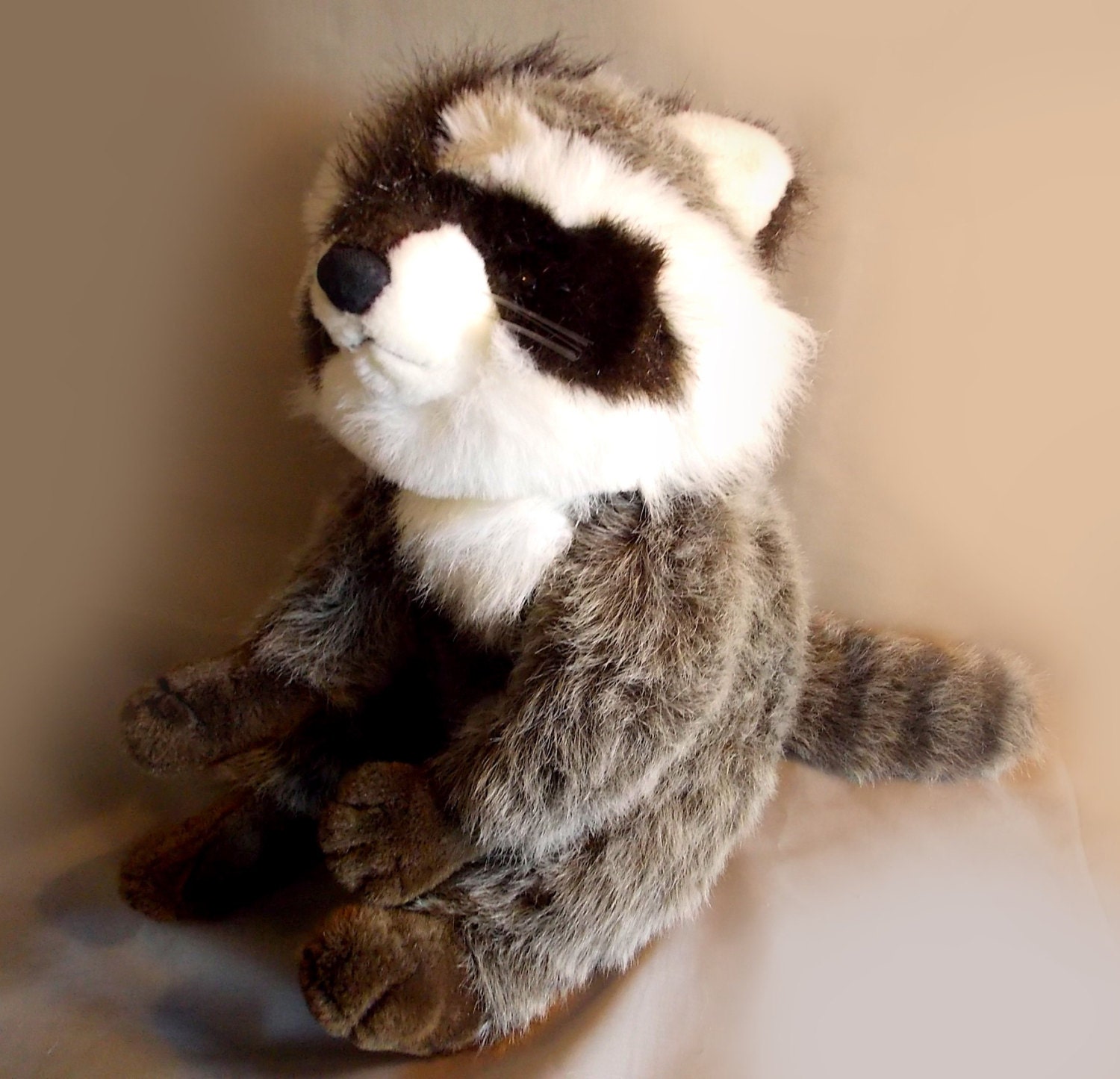 huge raccoon stuffed animal