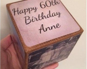 Photo Cube / Photo Block - Dad / Daddy / Father / Father's Day Gift / Gifts for dad / Photo Gift / Photo Gift Idea / Wooden Block / photo