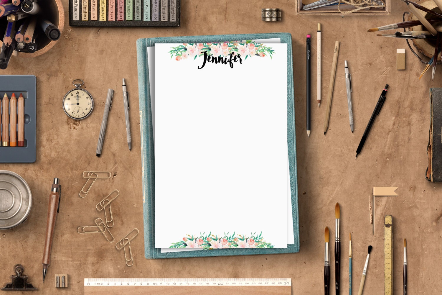 Printable stationary Custom stationary Custom notepad