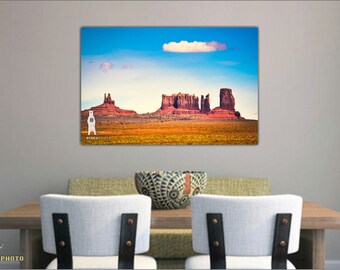 Rustic Decor Cowboy Metal Art Print Monument Valley Utah Rustic Decor Cowboy Metal Art Print Monument Valley Utah