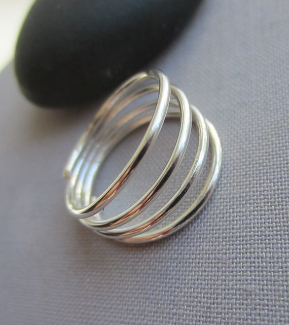 Sterling Silver Ring/ Artisan Silver Ring/ Metalsmith Ring/