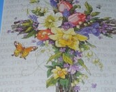 Floral Cross Counted Cross Stitch Kit Floral Cross Counted Cross Stitch Kit