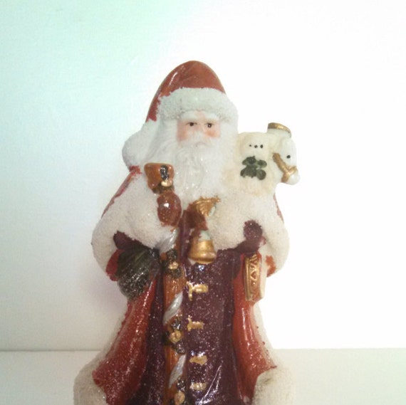 vintage christmas santa ceramic figurine collectible by vintage christmas santa ceramic figurine collectible by