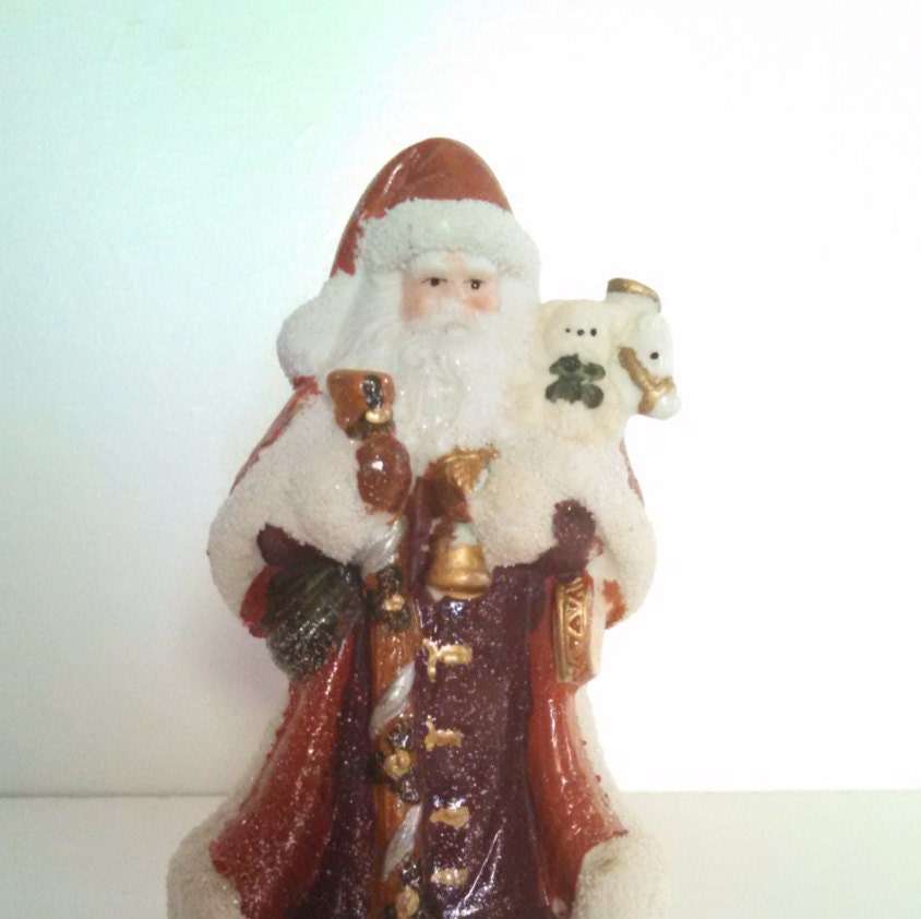 vintage christmas santa ceramic figurine collectible by vintage christmas santa ceramic figurine collectible by