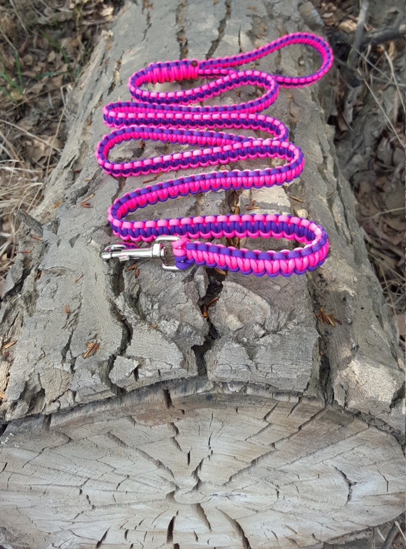 Paracord Dog Leash Cobra Weave Rope Dog Lead by BrodsParacord