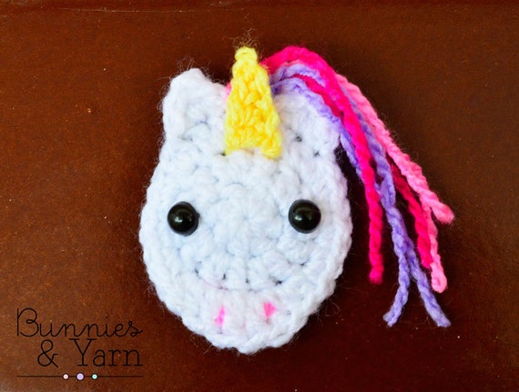 Download Crochet Pattern Unicorn Applique Crochet Unicorn Animals