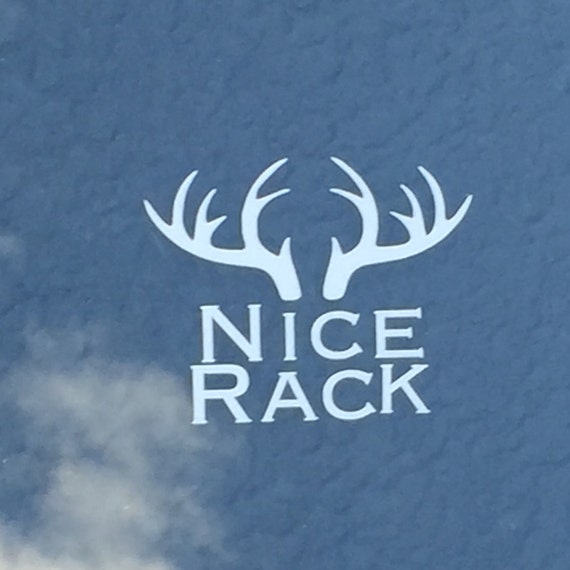 Nice Rack Deer Vinyl Decal