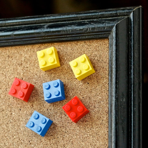 Items similar to LEGO® Thumbtacks Colored Push Pins Fun Office Supplies Geek Desk