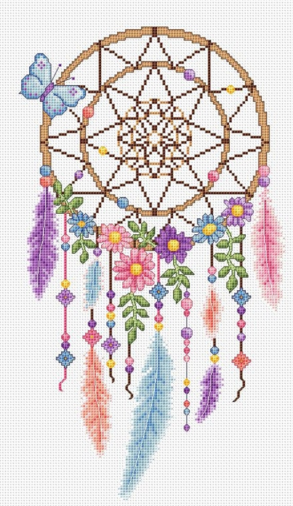 Dreamcatcher Cross Stitch Chart