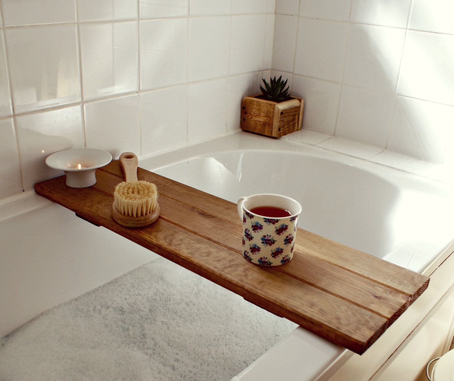 bath tray reclaimed wood tray. bathroom decor. bath caddy.