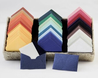 Teeny tiny itty bitty mini envelopes with tiny note cards 1x1.5"