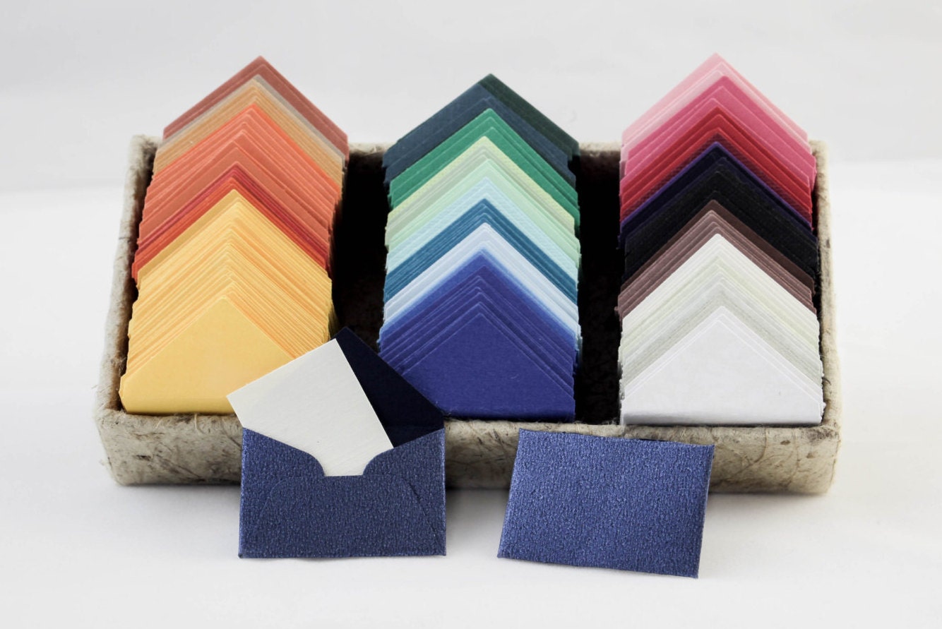 teeny tiny itty bitty mini envelopes with tiny note cards mini envelopes