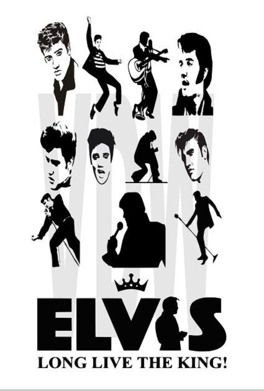 Download Elvis rock and roll Cutting Files Silhouette by Vinyldecalsworld