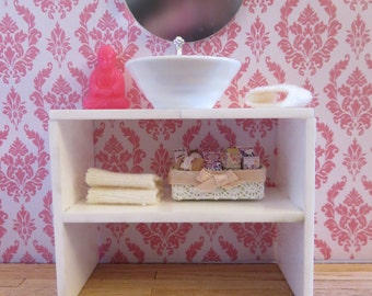 Bathroom Cabinet with shelf. 1:12 scale