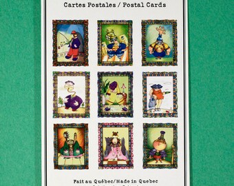 Postcard, post card, card, Card, serial "Les Perso"